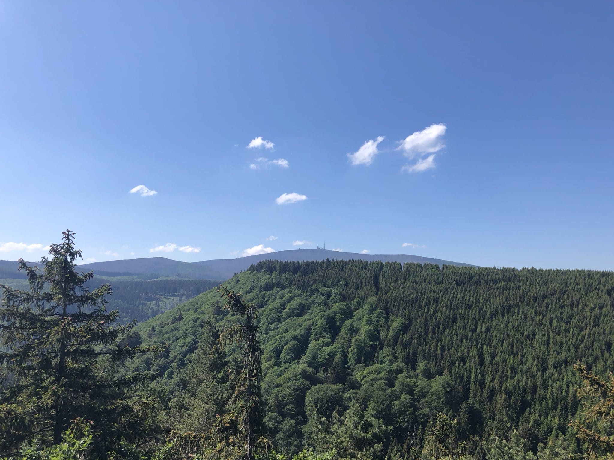 Ausblick auf den Brocken vom Ilsetal