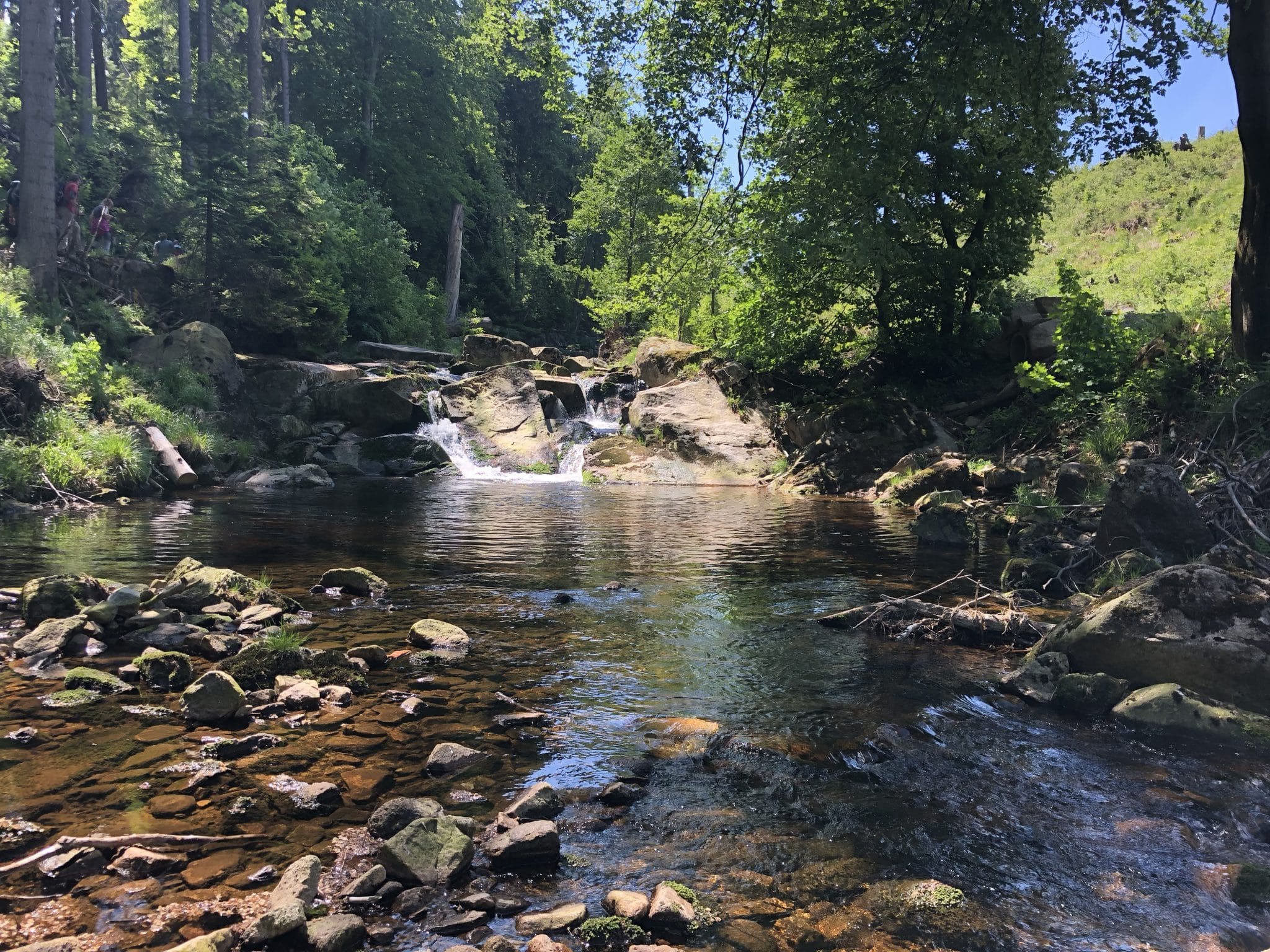 Oberelisefälle auf dem weg zur Bremer Hütte im Ilsetal 