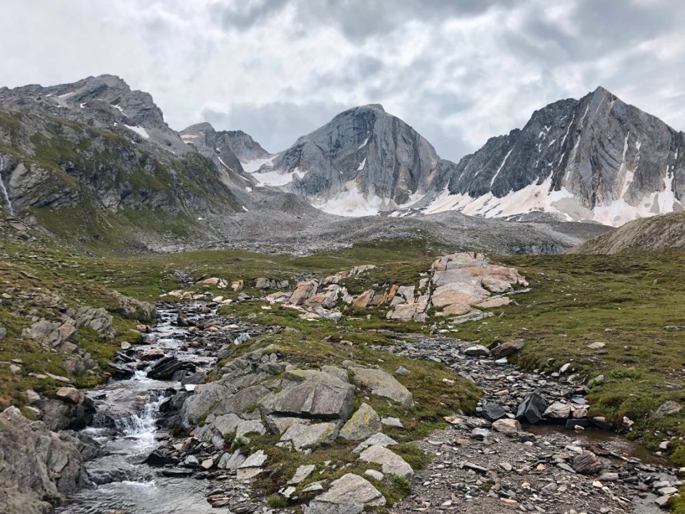 Blick auf die hohen Gipfel