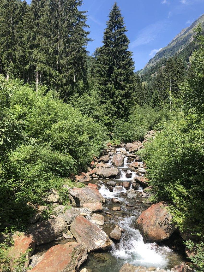 Fluss beim Wandern 