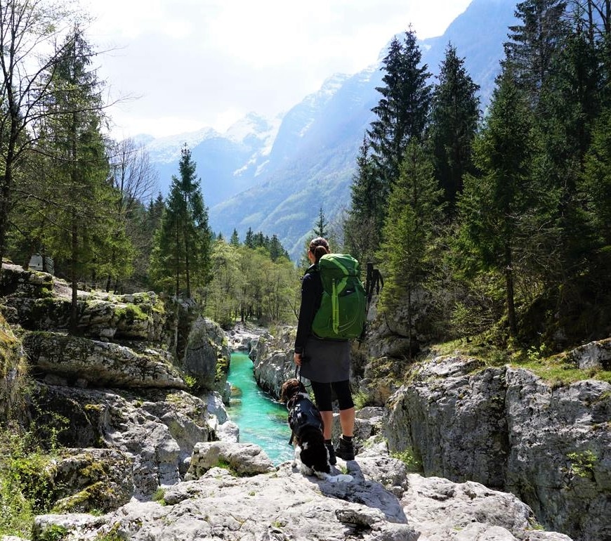 Soca auf dem Alpe Adria Trail