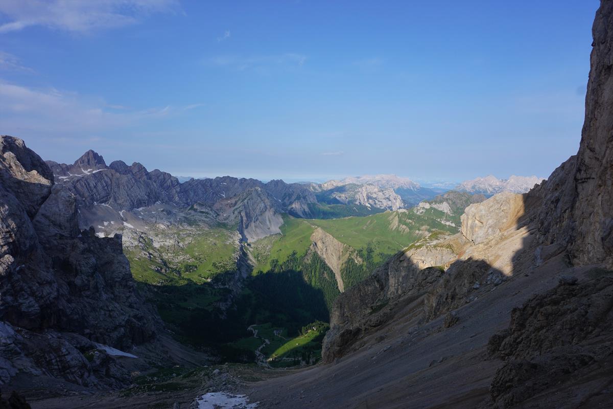 Blick in Fassaner Dolomiten 