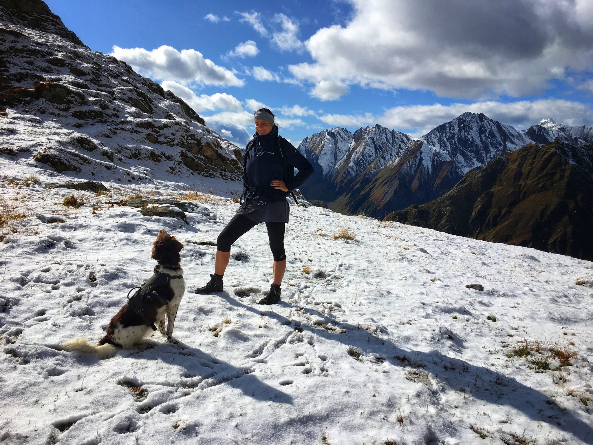 Wandern mit Hund Valscharte