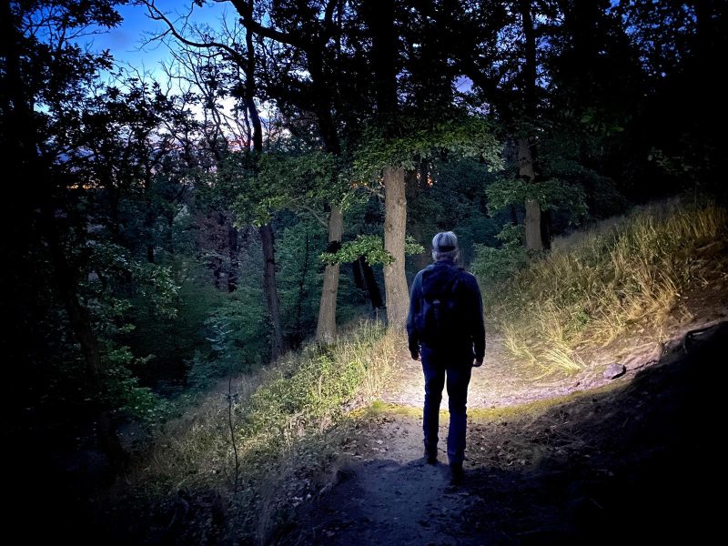 Teufelsmauer bei Nacht