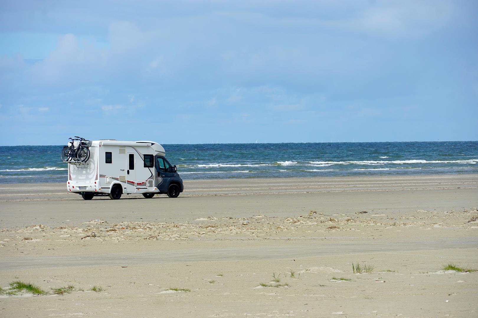 Camper am Strand