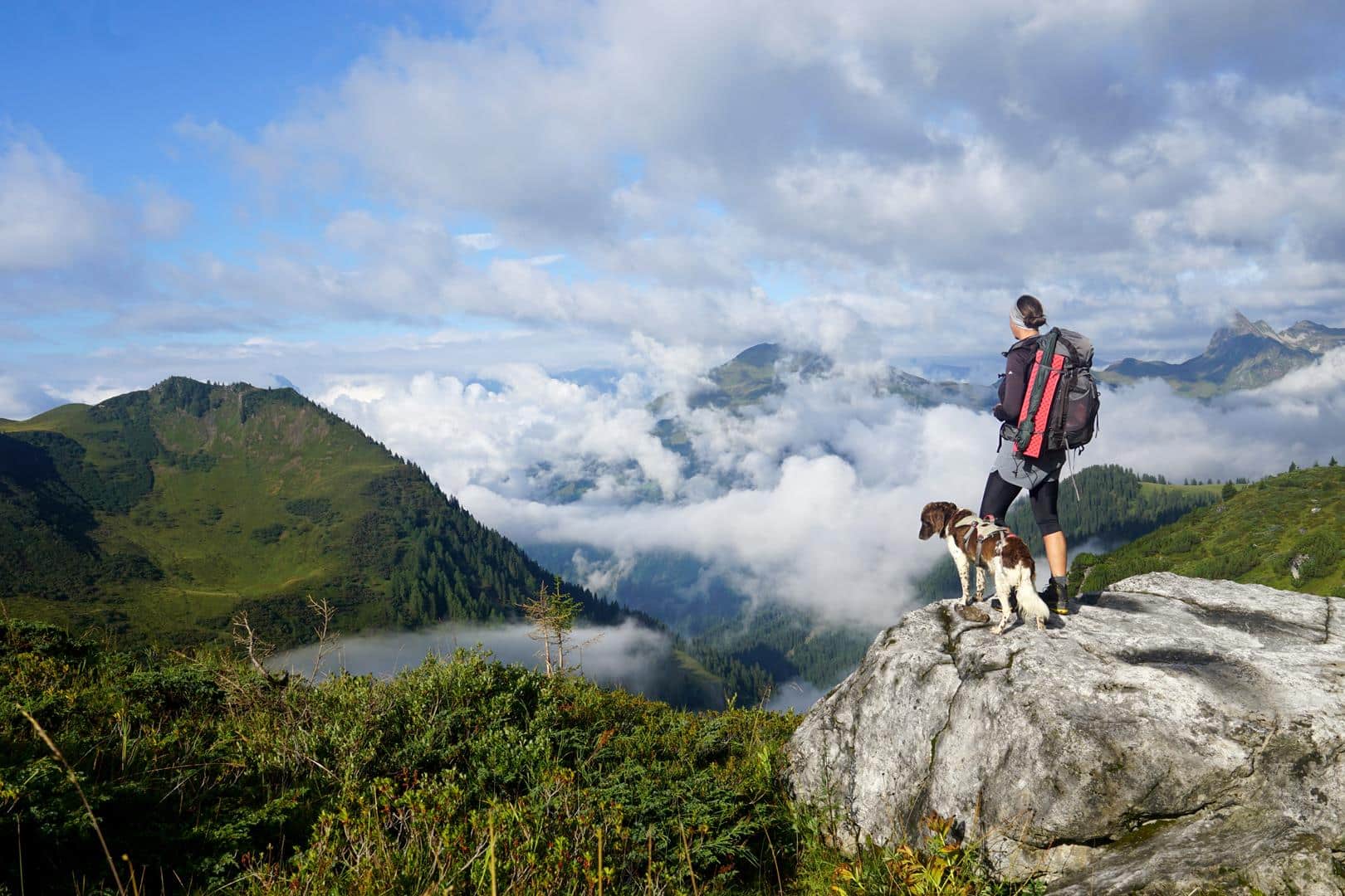 Prättigauer Höhenweg mit Hund